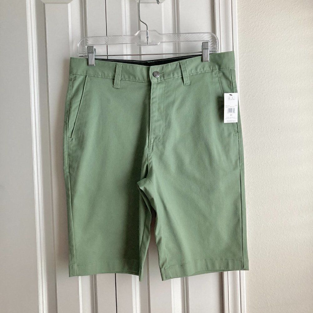 Volcom Men's VMonty stretch shorts Cactus Green NWT size 30